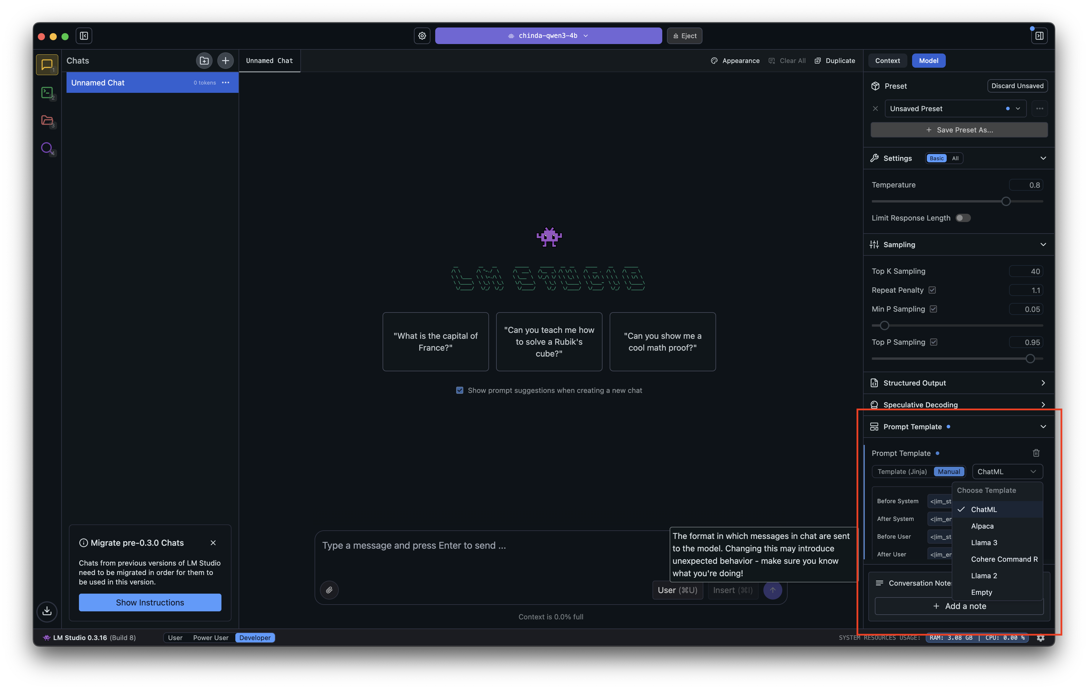 CHATML Format